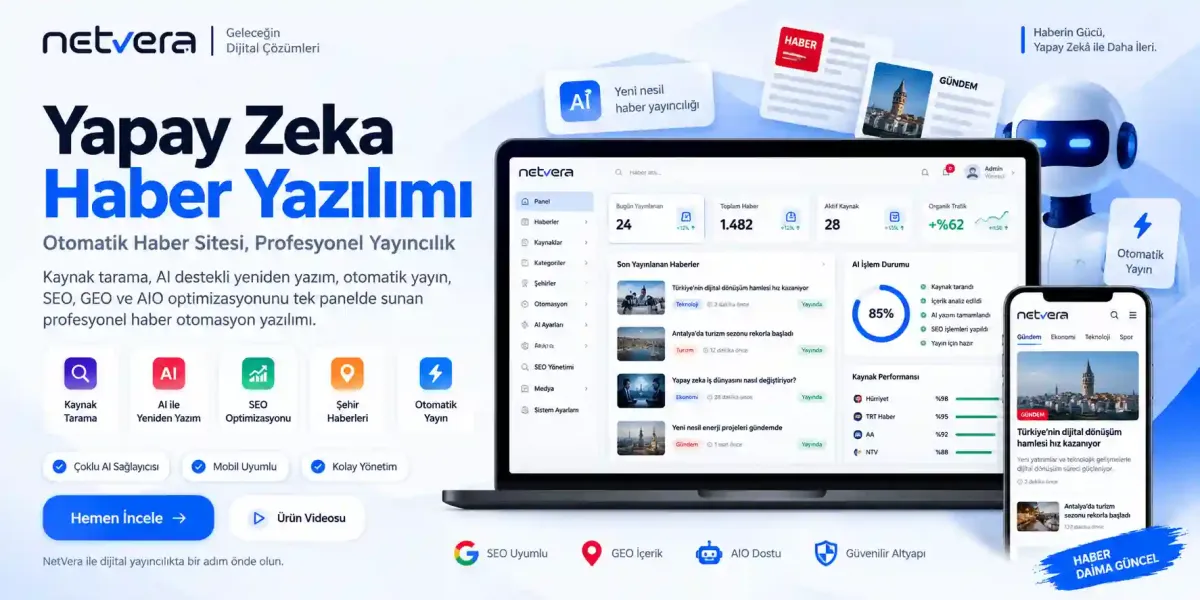 Yapay Zeka Haber Yazılımı Nedir? Otomatik Haber Sitesi Nasıl Çalışır?